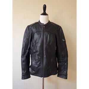 Z1R Women's‎ Leather 243 Jacket Black Motorcycle US Large